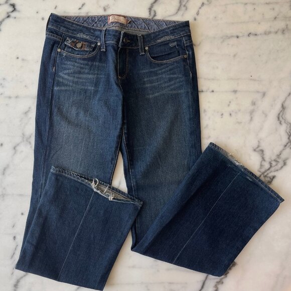 Paige Fairfax Flare Low Rise Denim - Picture 1 of 12